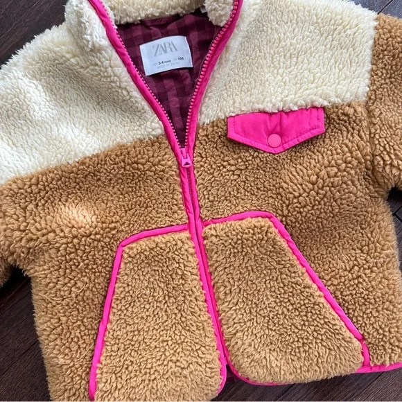 Zara Jacket Girls Size 3-4T - Picture 2 of 5